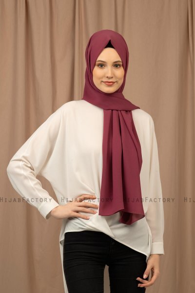 Yildiz - Hijab Crepe Chiffon Prugna