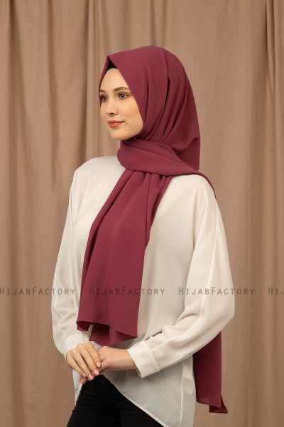 Yildiz - Hijab Crepe Chiffon Prugna