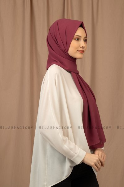 Yildiz - Hijab Crepe Chiffon Prugna