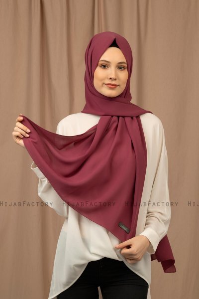 Yildiz - Hijab Crepe Chiffon Prugna