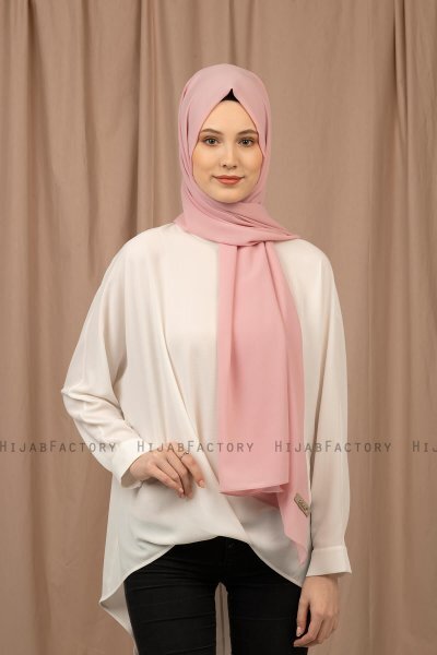 Yildiz - Hijab Crepe Chiffon Rosa Antico