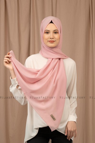 Yildiz - Hijab Crepe Chiffon Rosa Antico
