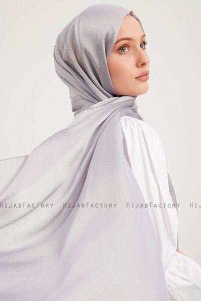 Berrak - Hijab Janjanli Grigio Chiaro