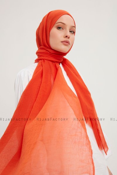  Afet - Hijab Comfort Rosso Mattone