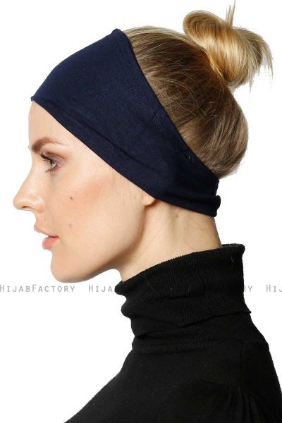 Cemre - Bandana Bonnet Blu Navy