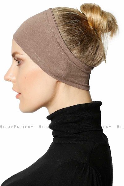 Cemre - Bandana Bonnet Taupe Scuro