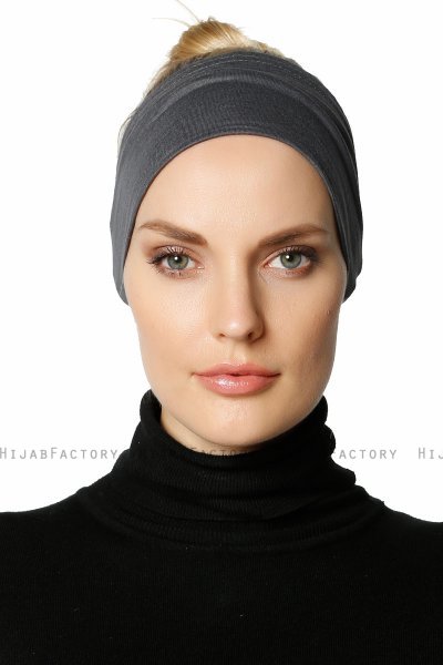 Cemre - Bandana Bonnet Grigio Scuro