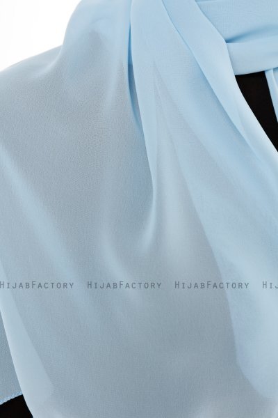 Derya - Hijab Pratico Chiffon Azzurro