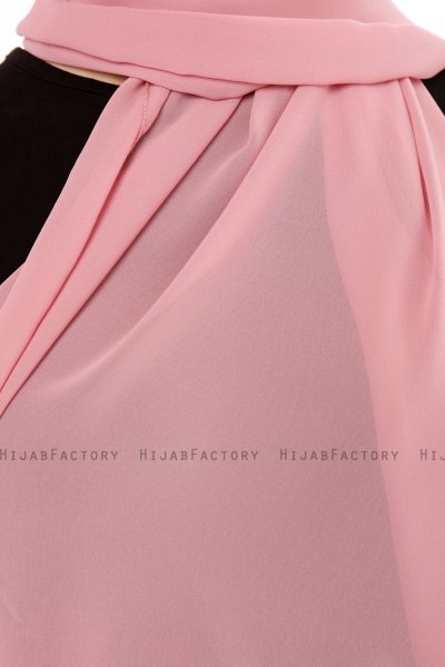 Derya - Hijab Pratico Chiffon Rosa Scuro