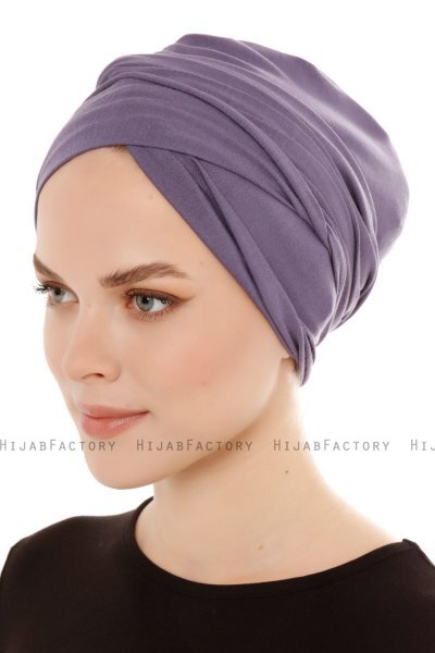 Belinay - Turbante Viola Scuro - Ecardin