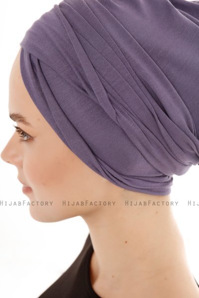 Belinay - Turbante Viola Scuro - Ecardin