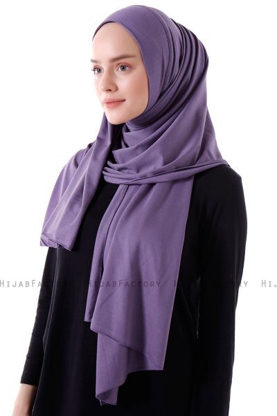 Hanfendy - Hijab Pratico One Piece Viola Scuro