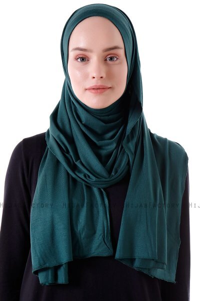 Hanfendy - Hijab Pratico One Piece Verde Scuro