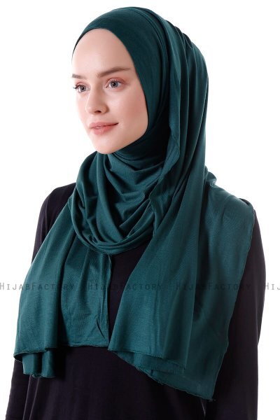 Hanfendy - Hijab Pratico One Piece Verde Scuro