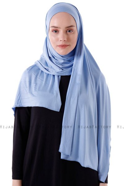 Hanfendy - Hijab Pratico One Piece Azzurro