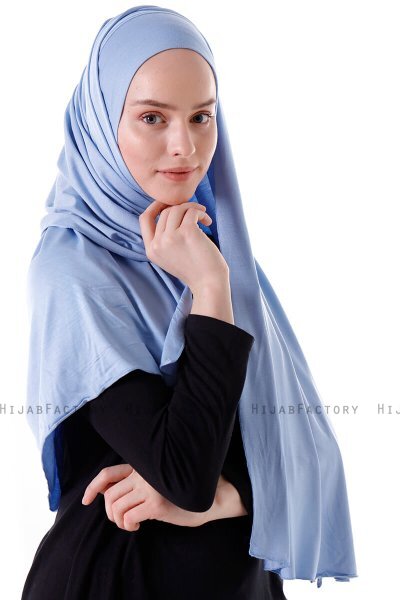 Hanfendy - Hijab Pratico One Piece Azzurro
