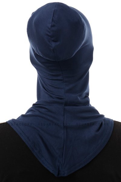 Damla - Bonnet Maschera Ninja Hijab Blu Navy