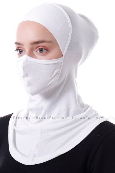 Damla - Bonnet Maschera Ninja Hijab Creme