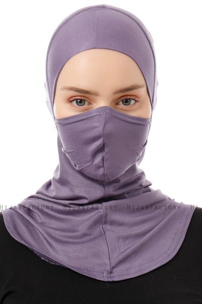Damla - Bonnet Maschera Ninja Hijab Viola