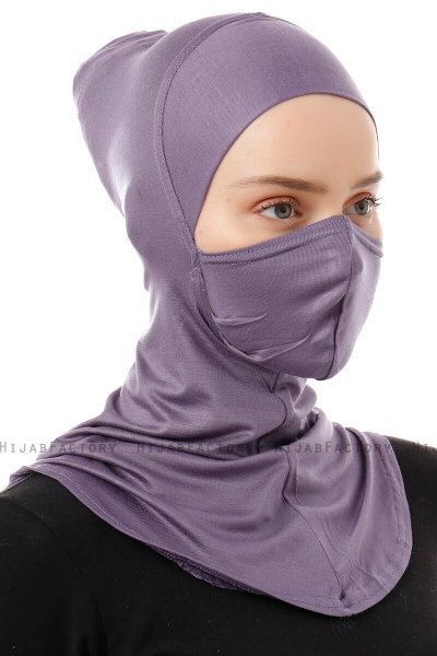Damla - Bonnet Maschera Ninja Hijab Viola