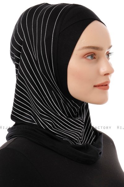 Babe Cross - Hijab Al Amira One-Piece Nero & Bianca