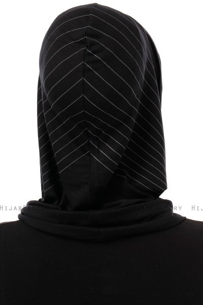 Babe Cross - Hijab Al Amira One-Piece Nero & Grigio Chiaro