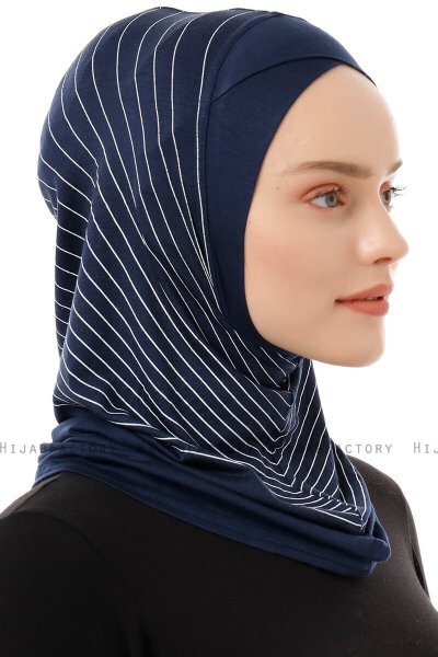 Babe Cross - Hijab Al Amira One-Piece Blu Navy