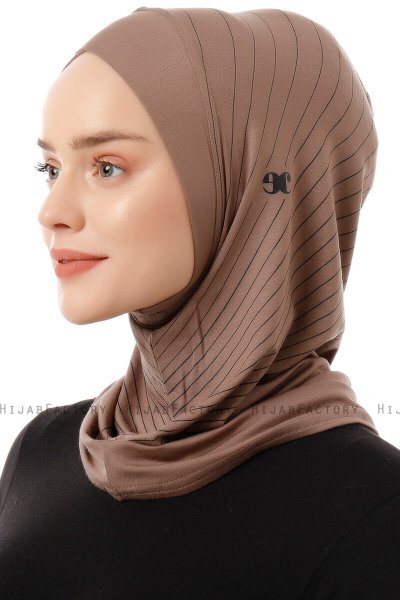 Babe Cross - Hijab Al Amira One-Piece Taupe Scuro