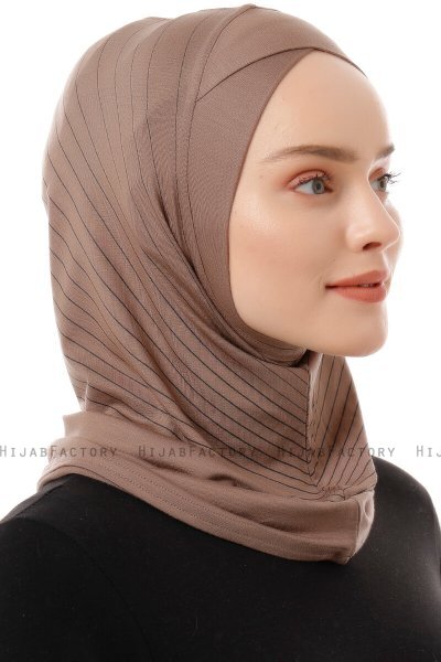 Babe Cross - Hijab Al Amira One-Piece Taupe Scuro