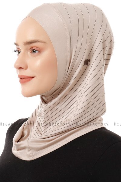 Babe Cross - Hijab Al Amira One-Piece Taupe Chiaro