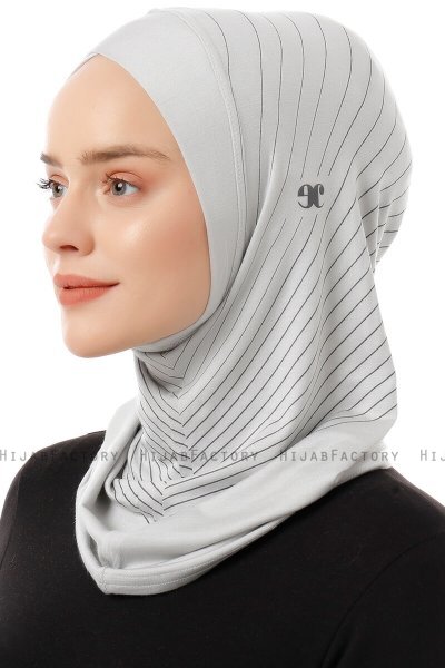 Babe Cross - Hijab Al Amira One-Piece Grigio Chiaro