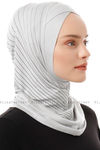 Babe Cross - Hijab Al Amira One-Piece Grigio Chiaro
