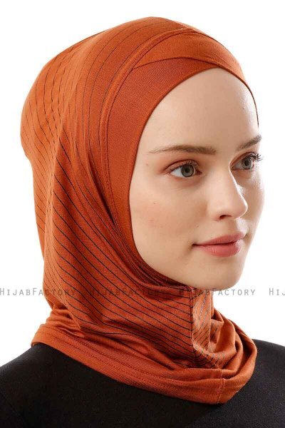 Babe Cross - Hijab Al Amira One-Piece Rosso Mattone