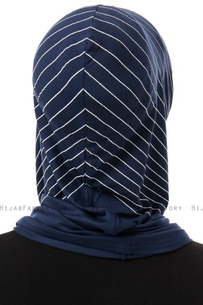 Babe Plain - Hijab Al Amira One-Piece Blu Navy