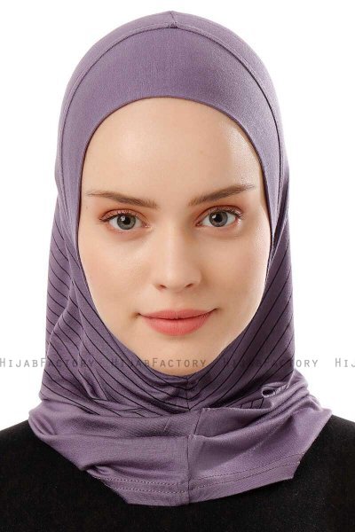 Babe Plain - Hijab Al Amira One-Piece Viola