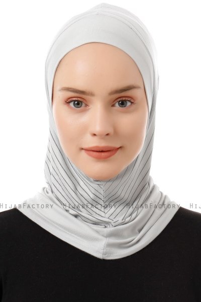 Babe Plain - Hijab Al Amira One-Piece Grigio Chiaro