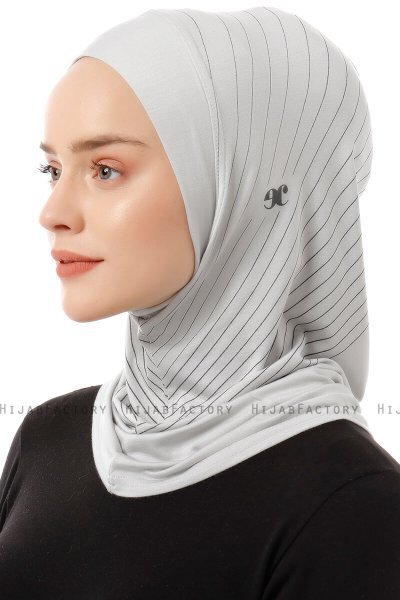 Babe Plain - Hijab Al Amira One-Piece Grigio Chiaro
