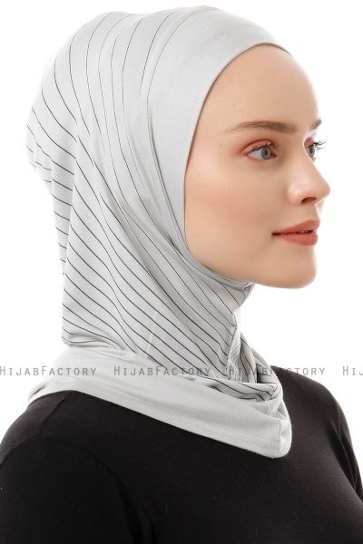 Babe Plain - Hijab Al Amira One-Piece Grigio Chiaro