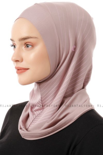 Babe Plain - Hijab Al Amira One-Piece Grigio Pietra