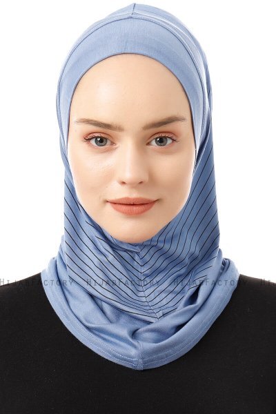 Babe Plain - Hijab Al Amira One-Piece Indaco
