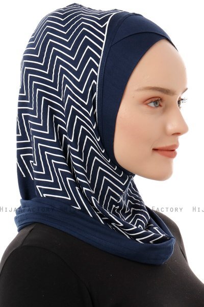 Silva Cross - Hijab Al Amira One-Piece Blu Navy