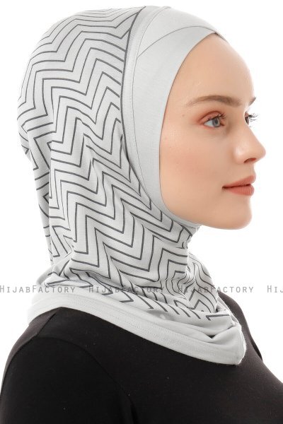 Silva Cross - Hijab Al Amira One-Piece Grigio Chiaro