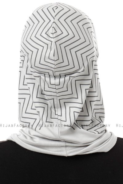 Silva Cross - Hijab Al Amira One-Piece Grigio Chiaro