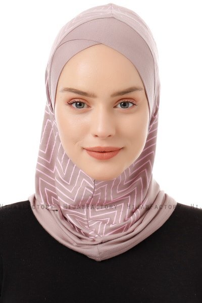 Silva Cross - Hijab Al Amira One-Piece Grigio Pietra