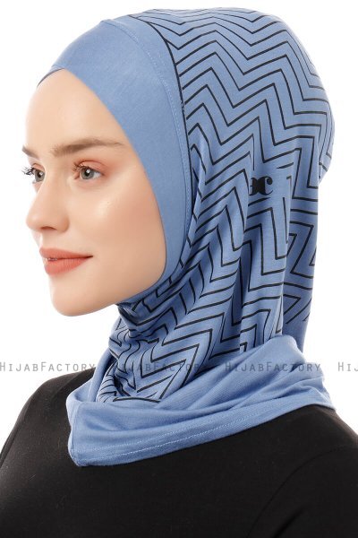 Silva Cross - Hijab Al Amira One-Piece Indaco