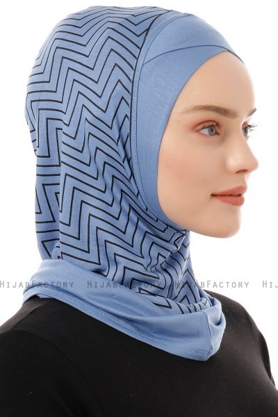 Silva Cross - Hijab Al Amira One-Piece Indaco
