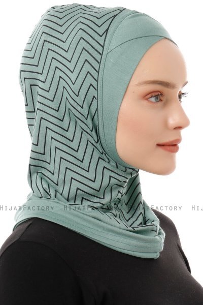 Silva Cross - Hijab Al Amira One-Piece Verde