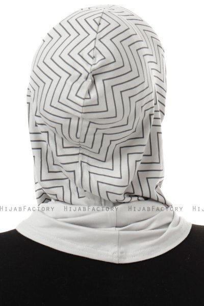 Silva Plain - Hijab Al Amira One-Piece Grigio Chiaro