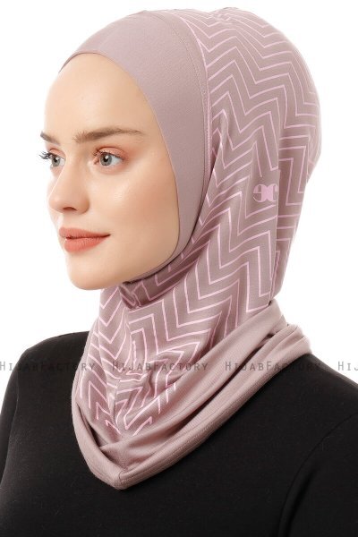 Silva Plain - Hijab Al Amira One-Piece Grigio Pietra