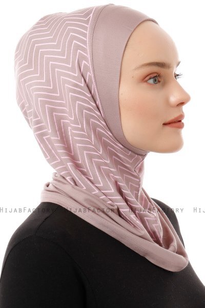 Silva Plain - Hijab Al Amira One-Piece Grigio Pietra